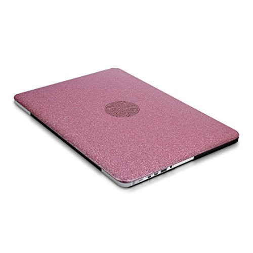 kwmobile Hardcase Laptop Hülle für Apple MacBook Pro Retina 13″ (ab Ende 2012) – Glitzer Design Rosegold dünne gummierte Schutzhülle Cover Case Tasche - 9