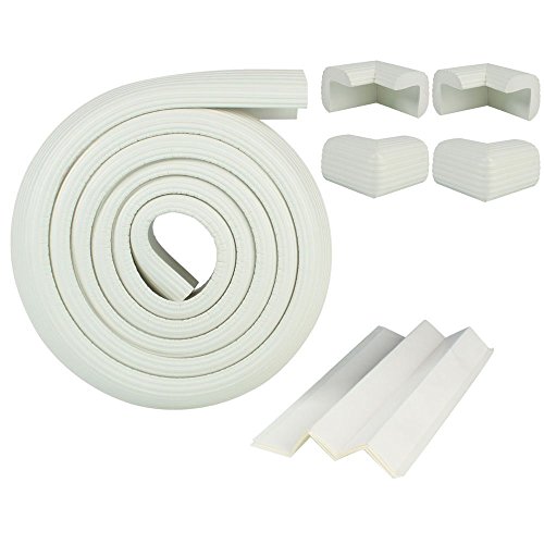 ToJoy Baby Kids Children 2 Meters Table Desk Edge Corner Cushion Bumper Safety Guard Protector w/ Tape + 4 Corner Guards