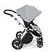Ickle Bubba Stomp V2 All In One Baby Travel System - Lightweight Chasis Pram, Pushchair & Car Seat (Silver & Silver)