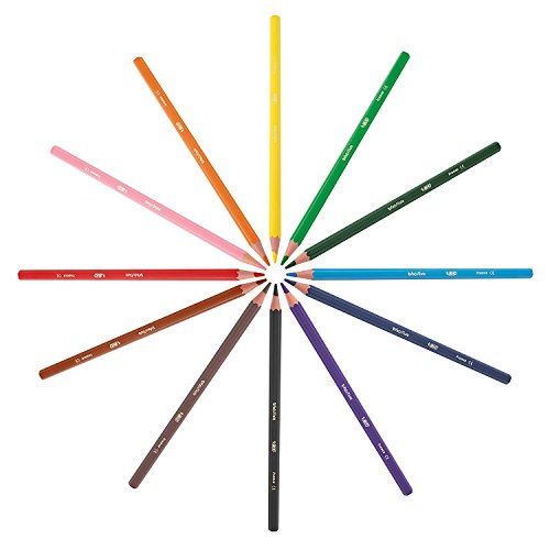 Bic Kids Evolution Buntstifte Set / Farbstifte für Kinder ab 5 Jahren / Bruchsichere Mine / Für sicheres Schreiben / Ohne Holz / Buntstifte Set mit 24 Buntstiften - 2
