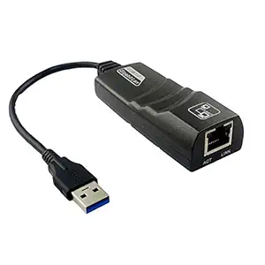 Ultima Cords & Cables USB 3.0 to 10/100/1000 Gigabit Ethernet LAN Wired Network Adapter for Windows, Mac, Chromebook, Linux/Unix.