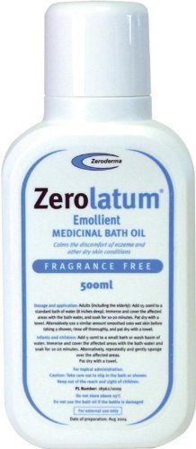 Zerolatum Emollient Medical Bath Oil 500ml