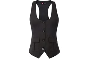 KANCY KOLE Chaleco Victoriano para Mujer Mediano Steampunk Vest Chaleco de Traje para Mujer