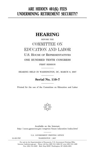 Preisvergleich Produktbild Are hidden 401(k) fees undermining retirement security