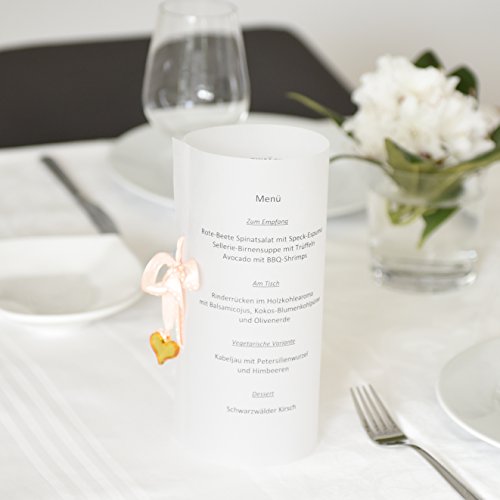 OfficeTree ® 100 Blatt Transparent-Papier DIN A4 – 100 g/qm Premium-Qualität – weiß – Zeichnen Basteln Gestalten edler Hochzeits-Einladungen Speise-Karten Gutscheine Glückwünsche – beidseitig bedruckbar - 4
