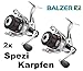 Produktbild Balzer 2X Spezi 100 Karpfenrolle Paarpreis Set Angelrolle mit Schnur