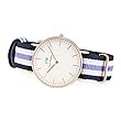 Daniel Wellington Classic Damenuhr blau-weiß-lila/roségoldfarben 0509DW from Daniel Wellington