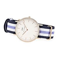 Daniel Wellington Classic Damenuhr blau-...