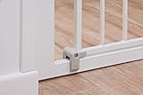 Safety 1st Auto Close Treppenschutzgitter, selbstschließend aus jedem Winkel, Türschutzgitter zum Klemmen, weiß, bis 136 cm verlängerbar - 4