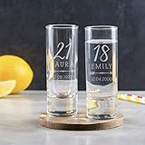  Schnapsglas mit Gravur Geburtstag - 18 Geburtstag Shotglas - 30 Geburtstag Frauen lustig - 40 Geburtstag Geschenk