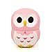 Produktbild Kumkey Eule Küchetimer Mechanische Zeitmesser Alarm Clock 60 Minütigen Kurzzeitwecker Time Timer für Students,Sport, Kochen, Backen, Braten Erinnerung (Rosa)