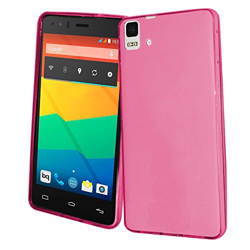 Donkeyphone 599371031 - funda carcasa de silicona rosa para bq aquaris e5 4g e5s fnac 2 5   