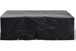 vidaXL Överdrag till trädgårdsmöbler 8 öljetter 300 x 140 x 90 cm