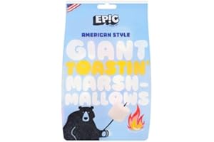SARAS FLAVOURS OF ASIA Epic Snax Co. American Style Giant Toastin' Marshmallows | 500g | Perfect for Barbeque, Bonfire Roast and Halloween | Gluten Free | Delicious Pillowy Hunks