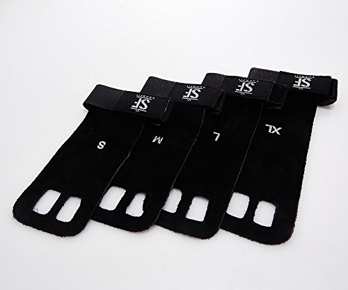 Suprfit Gymnastic Grips | Gymnastik Handschuh | Turn Riemchen | Hand Schutz | Crossfit Turnen Fitness WOD | Leder | Schwarz, Weiß oder Blau | XS bis XL - 8