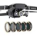 Produktbild MRKE Filter 4 Stück ND/PL HD ND Filters Set für DJI Mavic 2 Zoom Drone Combo Zubehör - ND4/PL + ND8/PL + ND16/PL + ND32/PL Filter, Optisches Glas, Wasserdicht