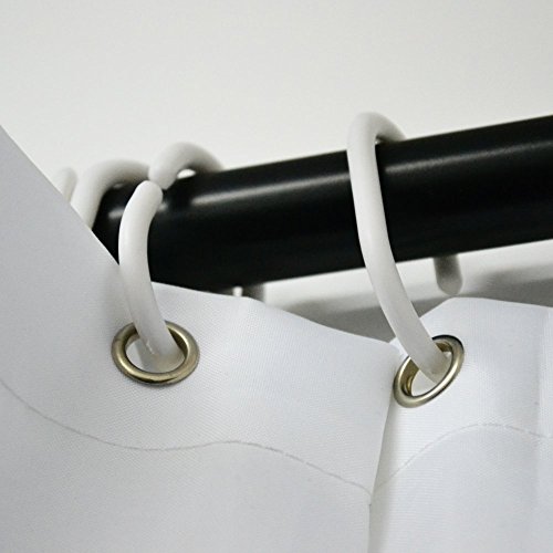 Musuntas Hohe Qualität 100% Polyester Wasserdicht Bad Duschvorhang – extralange 200 * 240cm mit Ring Haken - 3