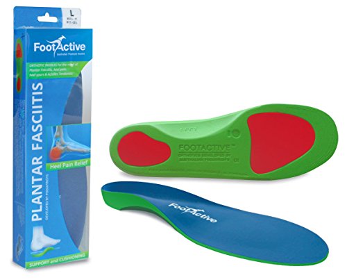 FOOTACTIVE PARA FASCITIS PLANTAR Plantillas de Longitud Completa con Extra-Amortiguación de Larga Duración para el alivio eficaz de la Fascitis Plantar y tendinitis de Aquiles S(39-41)