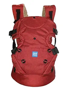Mee Mee Light Weight Baby Carrier (Padded Waist Belt, Red)
