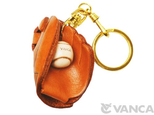 Baseball Glove Leather Sports KH Keychain VANCA CRAFT-Collectible keyring Made in Japan