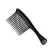 Mytoptrendz® Long Large Tooth Shampoo Detangle Comb Rake Handle Hair Comb (Black Long Teeth style 4)