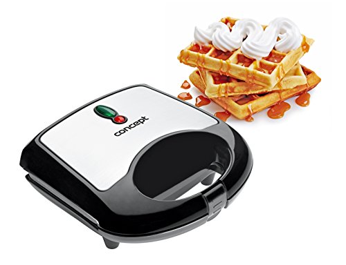 CONCEPT Hausgeräte vf3030 Waffeleisen, 700 W, edelstahl / schwarz - 4