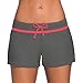 Produktbild RefillBadeshorts für Damen, Damen Badeshorts Kurze Badehose UV Schutz Shorts Strand Wassersport Boardshorts Schnell Trocknendes Schwimmhose Schwimmshorts