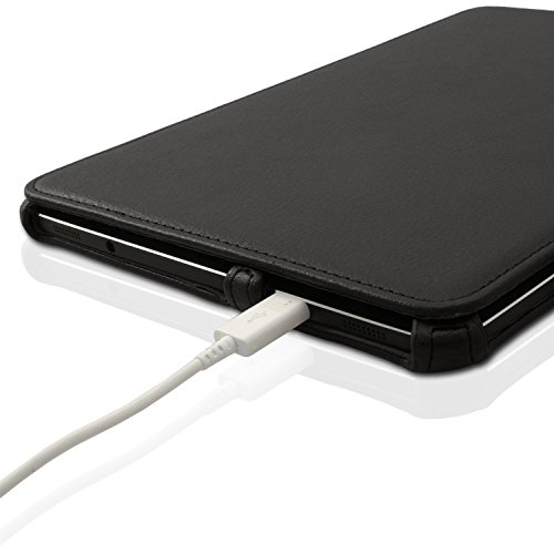 igadgitz Schwarz PU Ledertasche Hülle Cover für Samsung Galaxy Tab S2 9.7“ SM-T810 mit Multi-Winkel Betrachtungs + Auto Sleep/Wake + Handschlaufe + Displayschutzfolie - 8