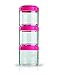 Produktbild BlenderBottle GoStak Container zum Aufbewahren von Protein| Eiweiß| Pulver| Vitaminen & mehr- 3Pak 100ml pink (3x100ml)