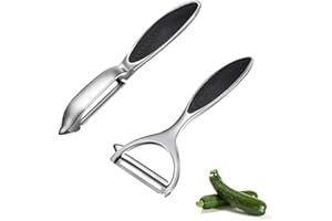 THETAG TONAUP Éplucheur Légumes et Fruits, 2 Pièces Éplucheurs en Acier Inoxydable pour Légumes, Carottes, Fruits, Éplucheur de Pomme