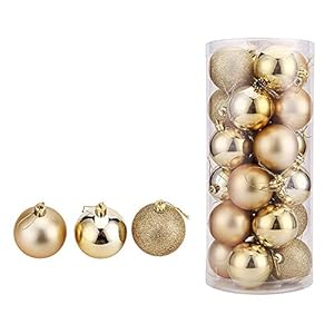 WAWJ 24PCS/Pack Bolas de Navidad