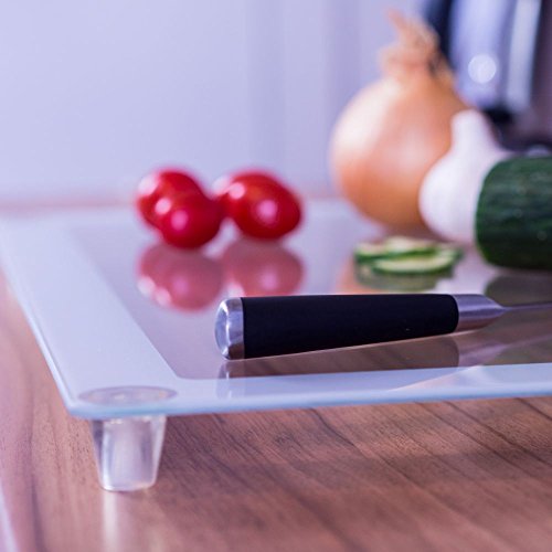 2 x Herdabdeckplatte Glas 52 x 30 cm | Schneideplatte für den Herd - 4