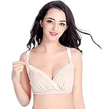 Lover-Beauty 3 Pack Damen Still bh Schwangerschafts bra Still-BHs Mutterschafts - 4
