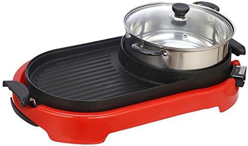 G&amp;Z Electric Thai BBQ Grill and Hot Pot. Tabletop Grill and Fondue With Ceramic Coating Adjustable Temperature 220V