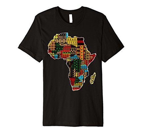 African Pride TeezAfrican pride traditional ethnic pattern Africa map t-shirt T-Shirt
