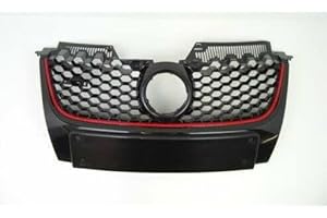 TVP Trade Vehicle Parts.co.uk Compatible With Front Bumper Grille Main With Red Moulding Vw Golf Mk5 2004-2008 Gti