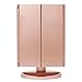 Produktbild WSXXN Tri-Fold beleuchtete Schminkspiegel mit 21 LED-Leuchten, Touchscreen und 3X/2X/1X Vergrößerung Spiegel, Tabletop Schminkspiegel, Travel Kosmetikspiegel (Rose Gold)