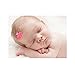 Baby Wispy Clippy - Organza hair bows - Best No Slip Barrette for Fine Hair (Pack 1: White/Pink)