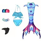 IDEAL: Dies ist ein perfektes Geschenk, das sowohl Eltern als auch Kindern gefallen wird.Kinder mit einem Meerjungfrauenschwanz und einer Flosse haben ein größeres Interesse am Schwimmen