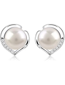 B. Catcher Ohrringe in Silber 925Von Gute Legierung mit Süßwasserperle 10mm
