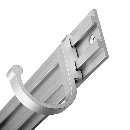 Garderobenleiste Bewegliche Kleiderhaken Cokira Garderobenhaken Mit 5 Haken Bewegliche Mehrzweckhaken Wandhaken Handtuchhalter für Kleidung Türme und Schlüssel–im Badezimmer oder Küche - 6