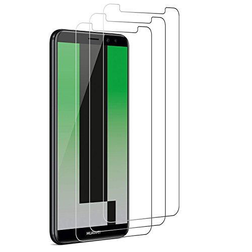 Peloo Protector de Pantalla para Huawei Mate 10 Lite [3 Unidades] Cristal Templado para Huawei Mate 10 Lite 9H Dureza Alta Definicion