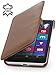 Produktbild StilGut Book Type Case mit Clip, Hülle aus Leder für Microsoft Lumia 535 / 535 Dual SIM, cognac