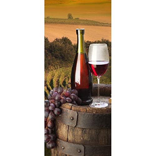 LJIEI-Sticker-Porte-Impermable-3D-Autocollant-De-Porte-Cratif-Auto-Adhsif-Papier-Dcoration-Chambre-Salon-Stickers-Muraux-Autocollants-De-Porte-Vignoble-Immobilier-90X200