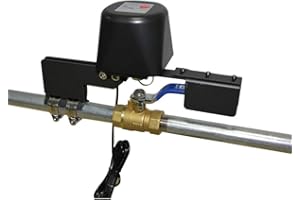 SAGASAVE Contrôle intelligent de la valve, télécommande sans fil WiFi ou Bluetooth, minuteur, interrupteur d'arrosage intelligent pour arrêt automatique du gazoduc, prise européenne