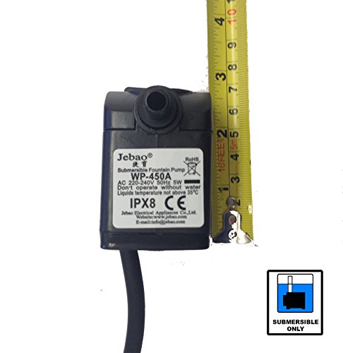 Jebao 450L/hr Teichpumpe Wasserspielpumpe #WP450 - 4