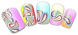 Full Nail Wraps Foils Stickers Art Decals Glitter Foil Transfers 3D French Lace
