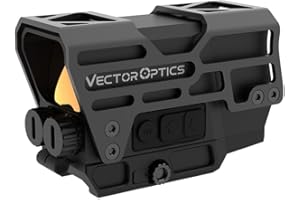 Vector Optics SCRD-67 Frenzy Plus 1 x 31 x 26 Visière pour sport, airsoft et chasse, fusil à air comprimé, visière réfléchissante, point rouge