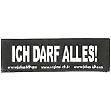 Julius K9 8151070 2 Klettsticker S. Ich Darf Alles