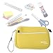 Price comparison product image DURAGADGET Back To School Pencil Case - Bright Yellow Neoprene Water-Resistant Pencil Case With Dual Pockets And Removable Wrist Strap, Perfect For School Stationery!